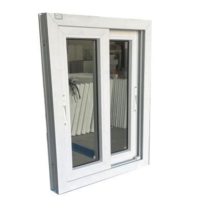 China Fabrieksprijs Op maat gemaakt UPVC PVC Single Double Glazed Gliding Windows Voor Huis Te koop