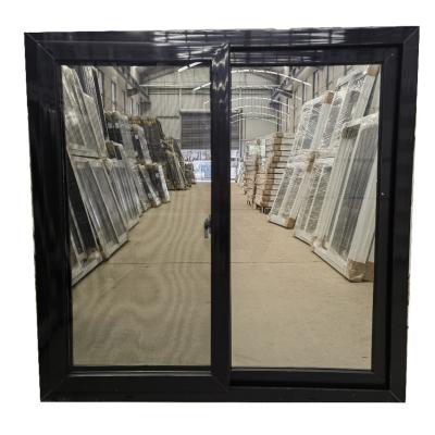 China Aluminum Frame UPVC Slide Window Simple Design For Residential And Commercial Buildings for sale