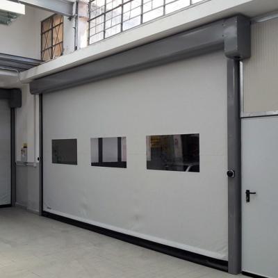 China High Speed Remote Control Workshop Door Shutter Roller Tightest Seal Plastic Zipper Self Repairable for sale
