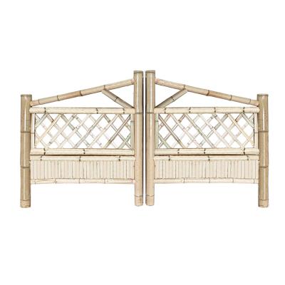 China Garden Fence artificial bamboo pole product roll screen stainless steel material garden fence for sale