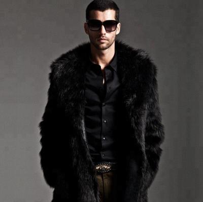 China Factory direct wholesale clothing man winter faux fur coat breathable for sale