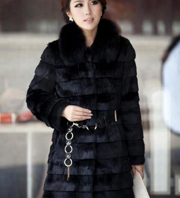 China 2018 New Fur Coat Breathable Synthetic Fur Jacket Long Type Overcoat for sale