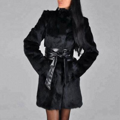 China Breathable Natural Color Girls Patchwork Mink Fur Jacket Women Coats for sale