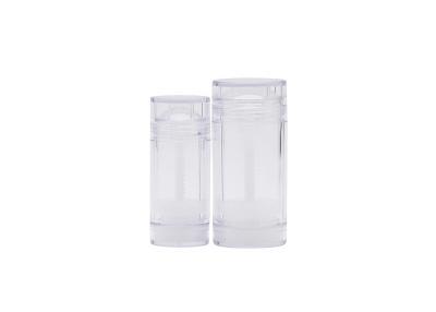 China 30g 50g 70g Round Deodorant Stick Container Plastic Empty Lip Balm Container Packaging for sale