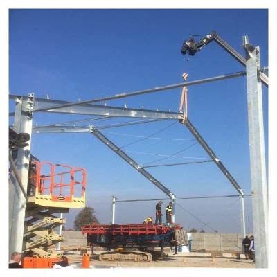 China Prefabricated Steel Large Capacity Poultry House Steel Frame Animal Farm Shed for sale