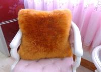 China Plush Lambswool Rocking Chair Cushions 40*40cm , Soft Sheepskin Pads For Wheelchairs for sale