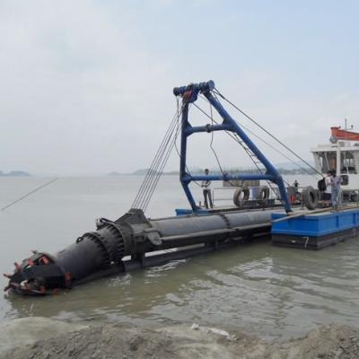 China Construction works 800 Meters Distance Sand Pump Dredger 250 m3 Capacity Cutter Suction Dredging Equipment for sale