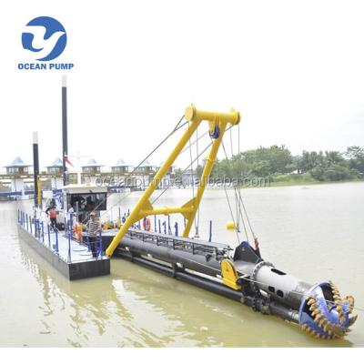 China Construction works Cutter Suction Mining Machinery 18 Inch Small Equipment Cutter Suction River Dredging Cleaning Machine for sale