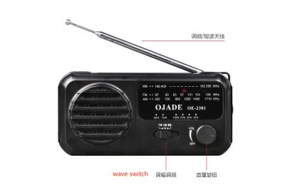 China multifunction Portable AM FM Radio with Bluetooth suitable for outdoor use and can be charged. for sale
