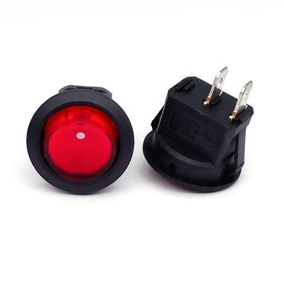 China Nylon/PA66/PC KCD1 Upper Circle Below Two Speed Boat Switch Rocker Switch for sale