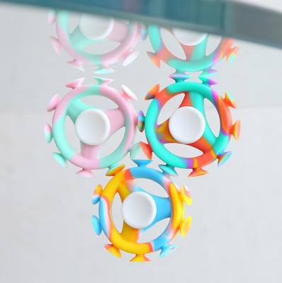 China More Playing Style Darts New Arrival Decompression Game Toy Sucking Disc Darts Flying Person Spinner for sale