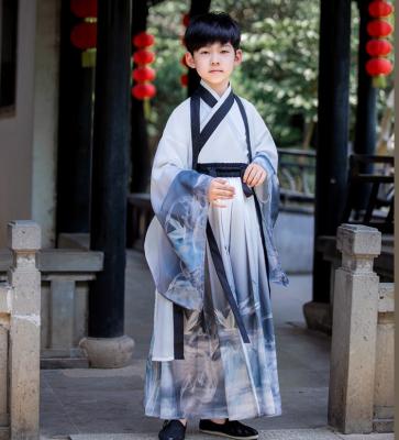 China Ethnological High Quality Sinitic Sets for Children Boys Chinoiserie Han Chinese Clothing Cosplay for sale