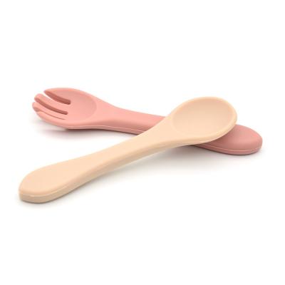 China BPA Free BPA Free Color Changing For Infant Baby Training Silicone Spoon for sale