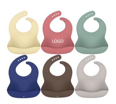 China BPA Free BPA Free Color Changing For Infant Feeding And Drool Waterproof Baby Silicone Bib for sale