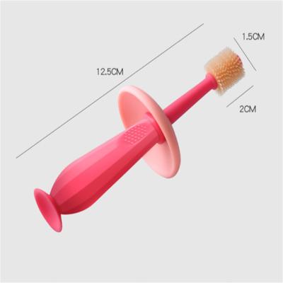 China Home New Arrival Babies High Quality Soft Finger Silicone Baby Toothbrush for sale