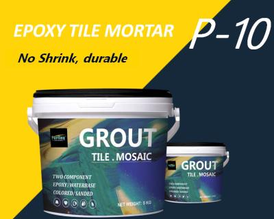 중국 No Harm P-10 Water Based Epoxy Tile Grout Mortar Water Resistant Heat Resistant 판매용