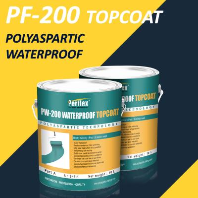 중국 PW-200 폴리아스파르트산 클리어 코트 슈퍼 내후성 속경화 판매용