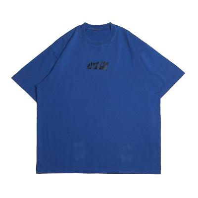 China High Quality Anti-Wrinkle Heavyweight 280g 100% Cotton Oversized Printed Plus Size Custom T-Shirt for sale