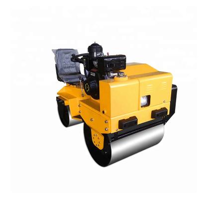 China Construction works New 780kg -1000kg China Small Mini Twin Drum Vibratory Road Roller Compactor for sale