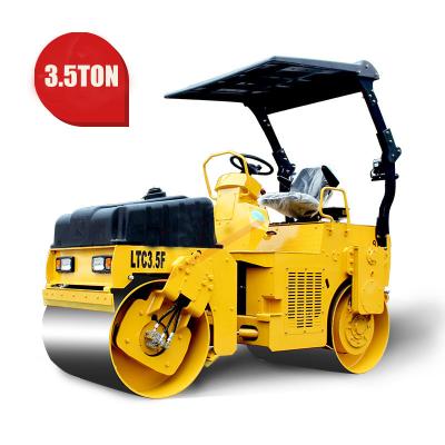 China Construction works Cheap Price 3t 3.5t 4t Double Drum Diesel Asphalt Vibratory 3500kg Road Rollers for sale