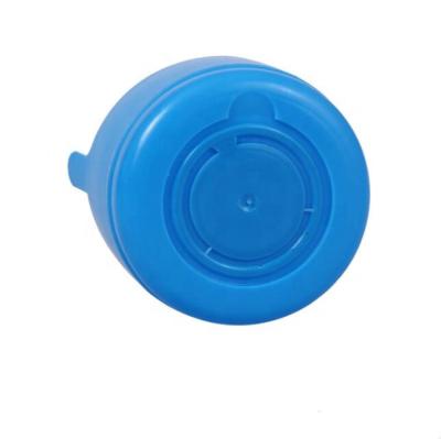 China Non Spill Reusable Push Neck PE Lid Cap 55 Mm 20 Liter 5 Gallon Water Bottle Use for sale