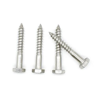 China HEX Factory direct sale M12 Stainless steel 316 coach screws Hexagon Head Wood Screw DIN571 for sale