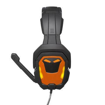 China Auricular atado con alambre 3.5m m estéreo del juego con el Mic suave ligero llevado, el puerto doble o el solo puerto en venta
