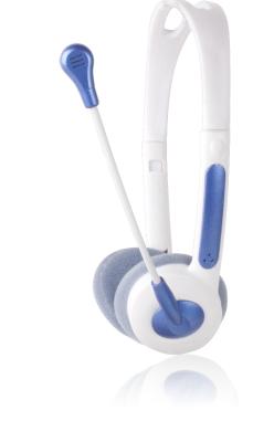 China auricular atado con alambre personal del juego del enchufe de 108dB 3.5m m con las auriculares del ordenador de la venda del micrófono en venta