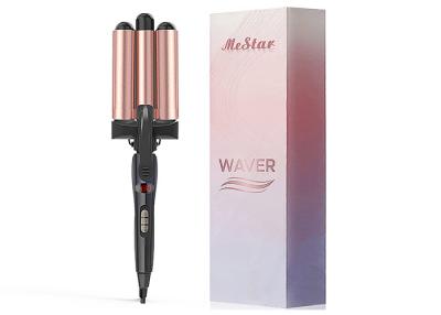 Chine Les outils chauds de 1 pouce des cheveux de trois barils hésitent double cuir embouti de tension avec le plat titanique à vendre