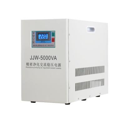 China Electrical Equipment JJW 5000VA Input 175v to 260v Single Phase Precision AC Purifying Regulated Power Supply Stabilizer for sale