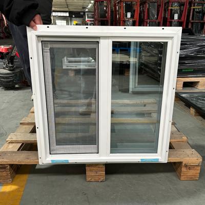 China Beveiligingsmaas UPVC-schuifvenster voor vervanging van woningen Te koop