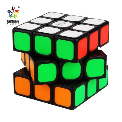 China FLASHING Yuxin Black Kylin 1543 Speed 3 Cubes 3x3 Puzzle Sticker Order V2 Black Bottom Magic Interactive Less Child Developing Toys for sale