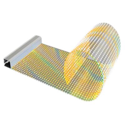 China Custom Flexible Transparent LED Film Display P10 Outdoor LED Video Wall for sale