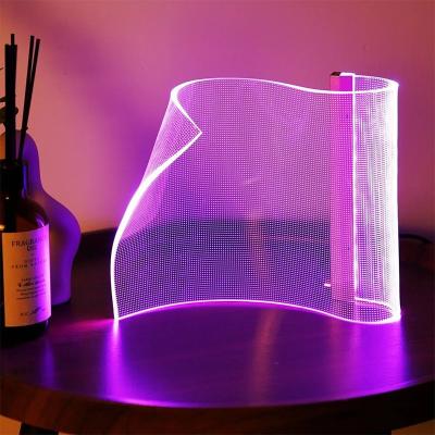 China Lightweight Flexible LED Film Screen P16 P32 P20 LED Display With Wide Viewing Angle for sale