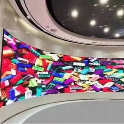 China Flexible Programmable LED Display Module , Curved LED Screen Wall P2.5 for sale