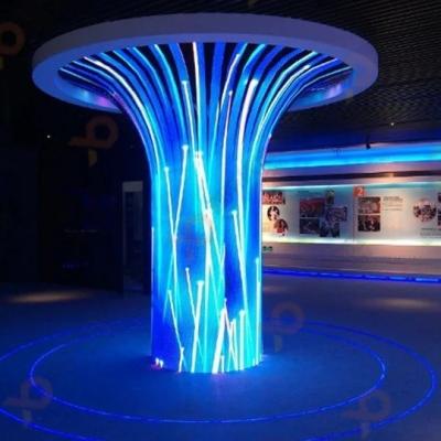 China 1500cd/Sqm P2.5 Full Color Soft LED Display Screen Curved Vertical Flexible LED Screen for sale