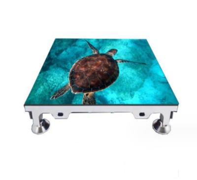 China Customized Interactive Floor LED Display Full Color P3.91 LED Floor Tile Screen for sale