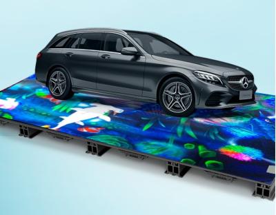 China Stage Dance Floor LED Screen 500x500mm 500x1000mm Cabinet For Tile Screen Displays for sale