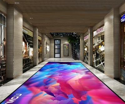 China 3D LED Dance Floor Panels Full Color Video LED Dance Floor 4.81mm Pixels for sale