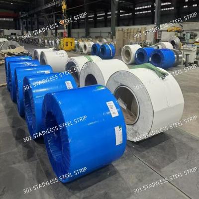 China ASTM A666 301 Full Hard Stainless Steel Strip High Strength Cold Rolled Strips for Automotive Parts for sale