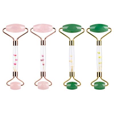 China Convenient Durable Natural Jade Treating Flower Pole Powder Crystal Roller Multifunctional Household Massager for sale