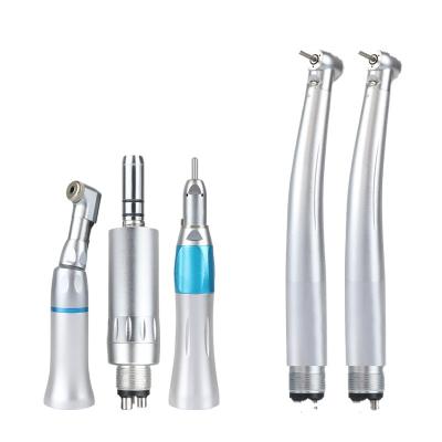 China Dental Sector Dental Handpiece Kit Air Motor /Stright/Wrench Contra Angle with External Water Jet 2 Panamax Handpiece High Speed Dental Set for sale