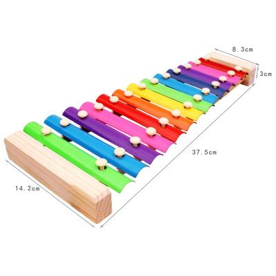 China Wholesale Wooden Toy Preschool Educational Musical Instruments Xylophone 13 Scale Xylophone Toy For Kids Toddler With 2 Mallets for sale