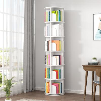 China Rotate 360 Degree Modern School Rotate 360 Degree Single Shelf Classic Wooden Desk for sale