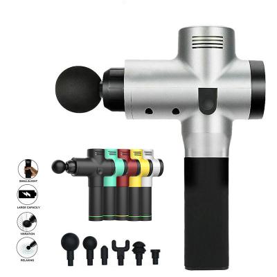 China 2021 Body Led Touch Screen Fascial Gun 30 Speed Dropshipping Mini Muscle Massage Gun for sale