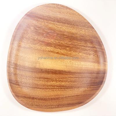 China Sustainable Hot Selling Wholesales Acacia Wood Serving Dish Serving Tray For Fruits Or Cake for sale