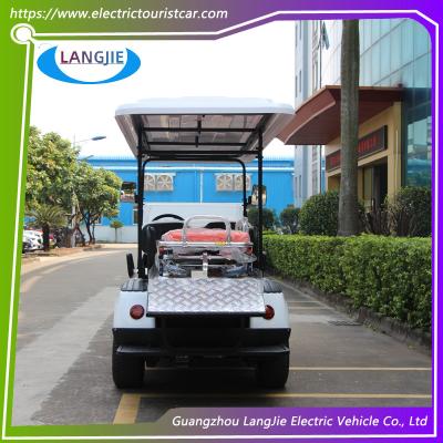 China 2 Seats + 1 Bed Multi Passenger Electric Ambulance Car 48V AC Motor For Park for sale
