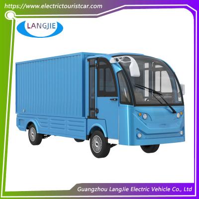 China 2 Sitzwagen 72V-Frachtwagen Weiße elektrische Gepäckwagen mit großer Ladekiste für die Fabrik zu verkaufen