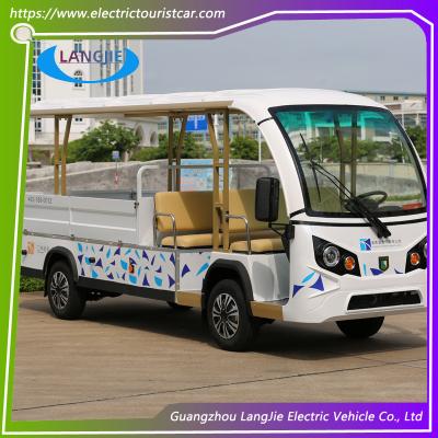 China White Color Electric Patrol Car 7.5kW DAC Motor Driven Battery Powered Carry Van With Enclosed Cargo Box for sale