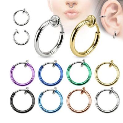 China Cheap and FASHIONABLE small circle earrings no piercing nose ring for sale